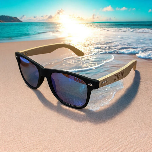 DTE TV polarised lolly stick sunglasses