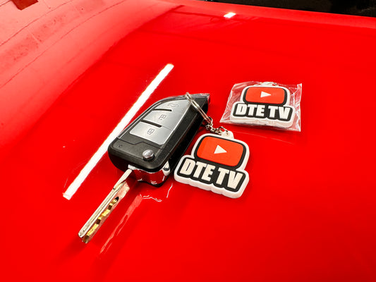 DTE TV rubber key ring