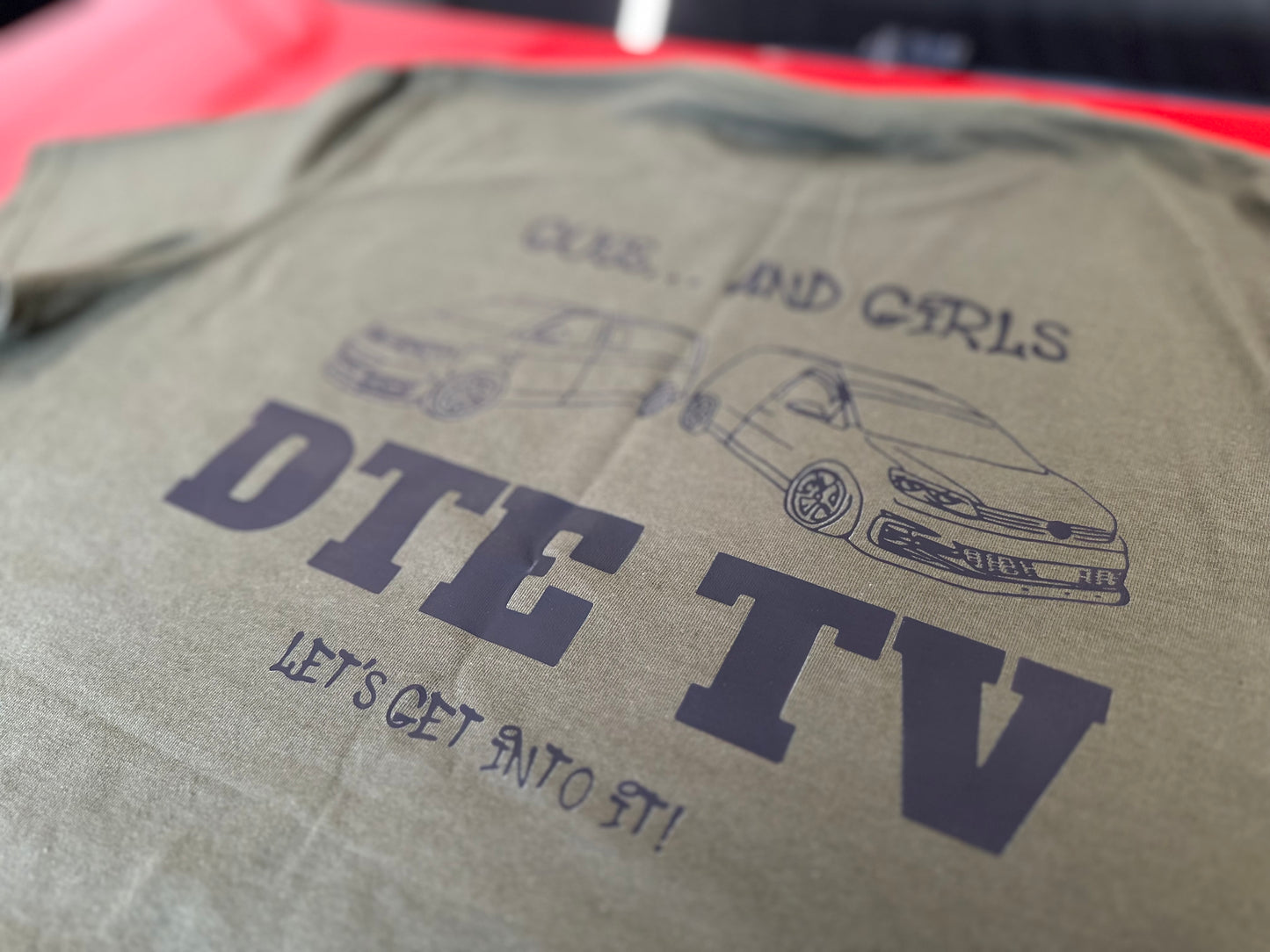 DTE TV t shirt Kharki